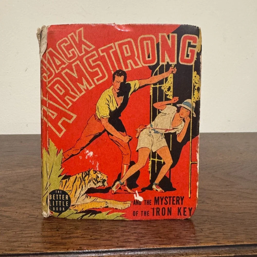 Vintage 1939 Better Little Book Jack Armstrong Mystery of the Iron Key #1422